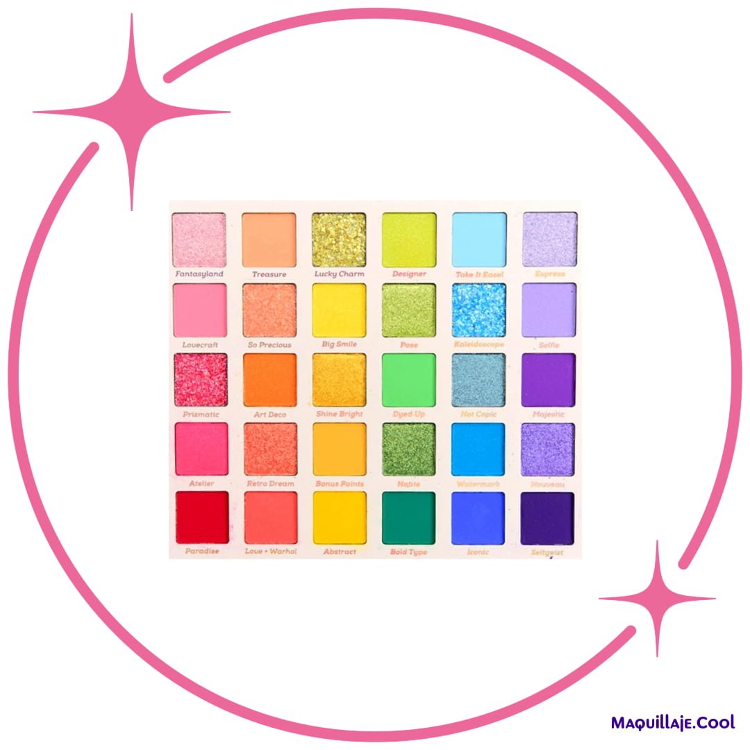 FADE INTO HUE Paleta de sombras de ojos mate metálico