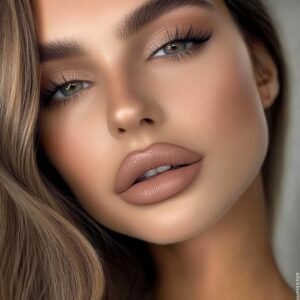 Model With Beige dark Mate LipsStick