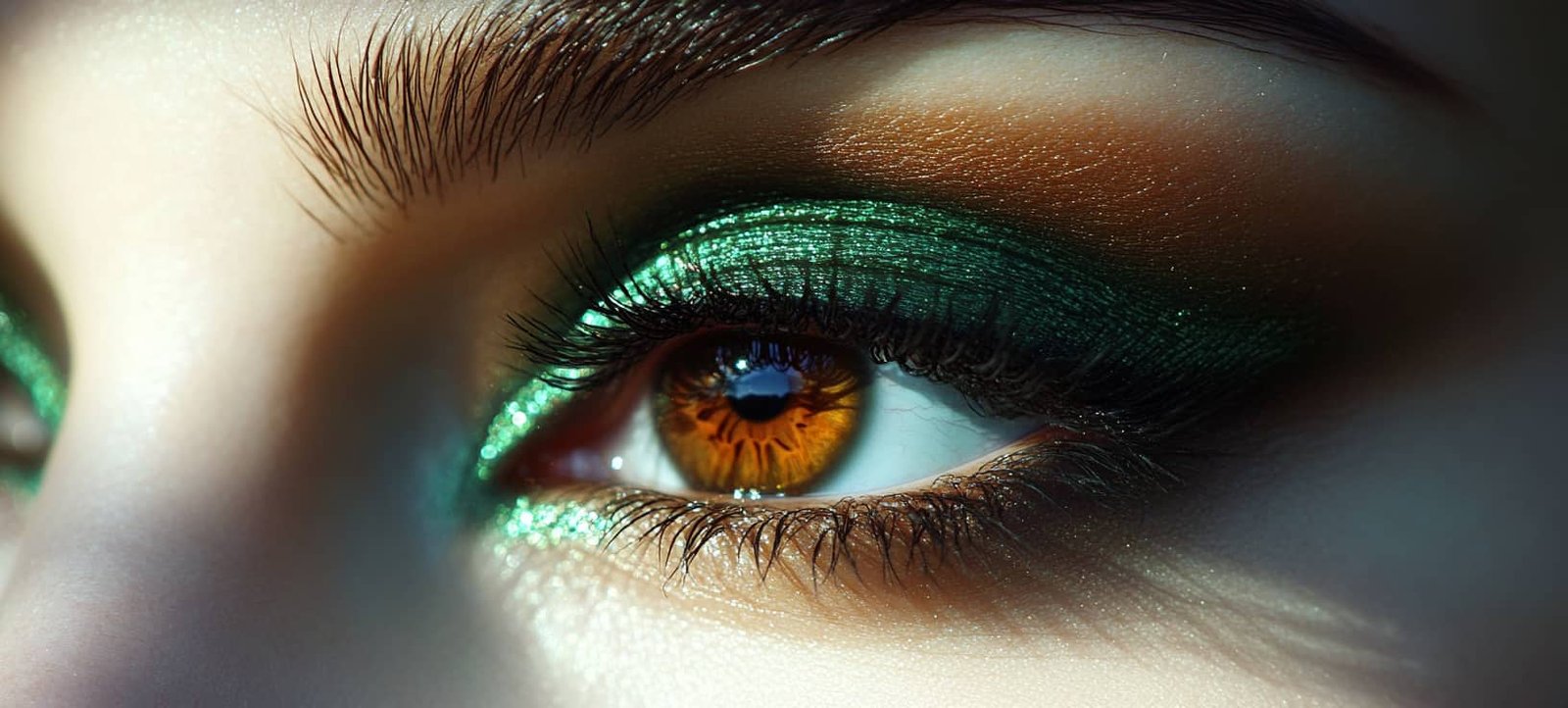 OJOS MARRONES MAQUILLADOS ESMERALDA