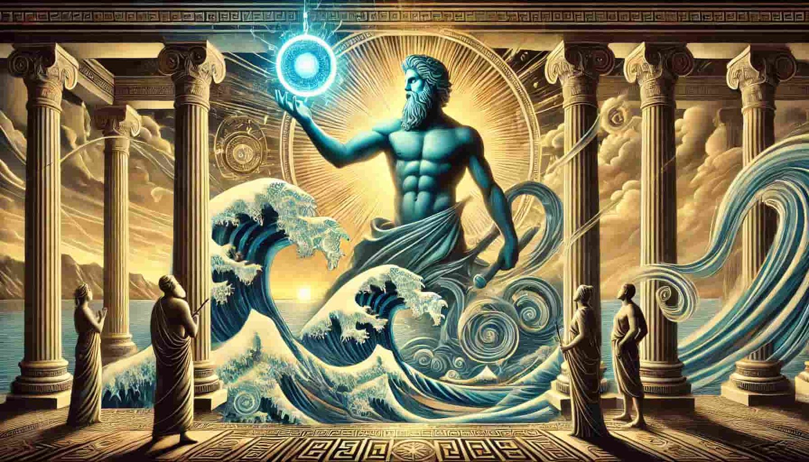 Poseidon Crea los Ojos Azules