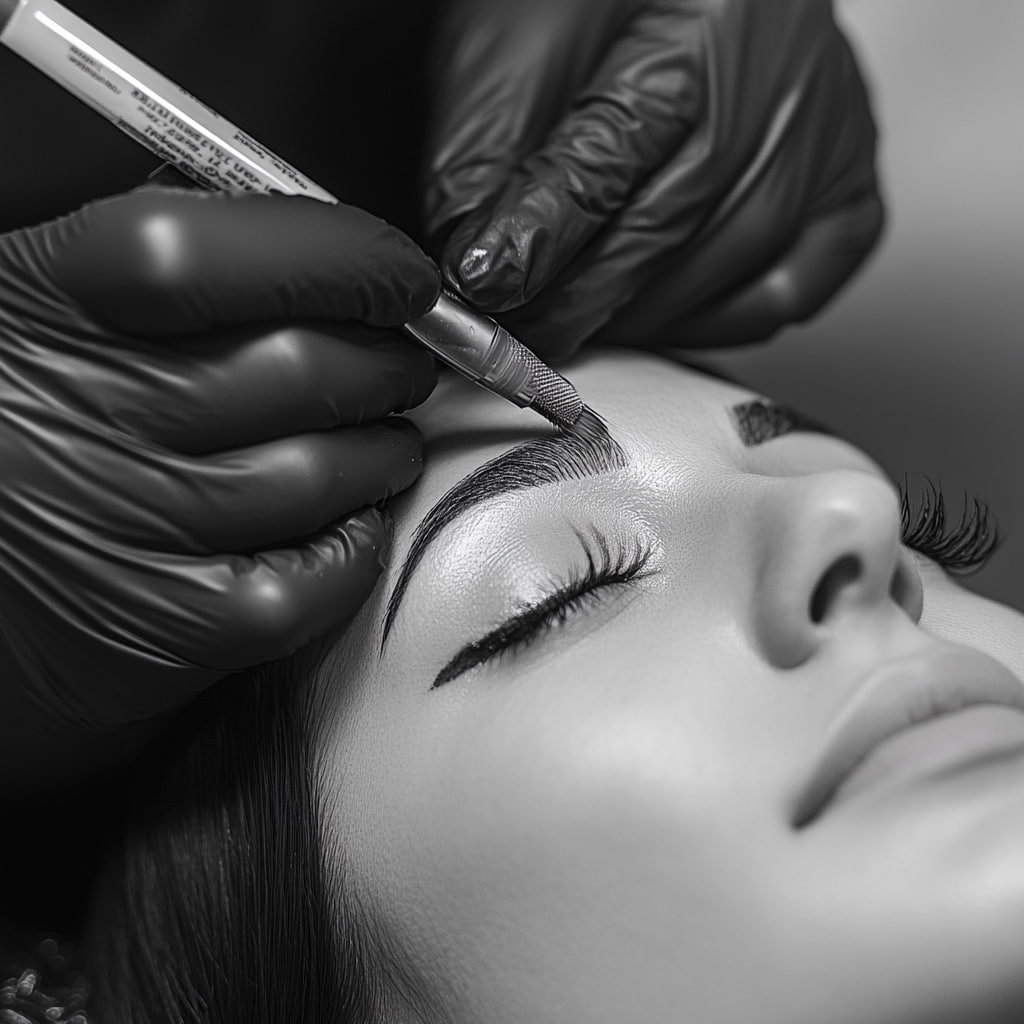 Proceso microblading de cejas pelo a pelo