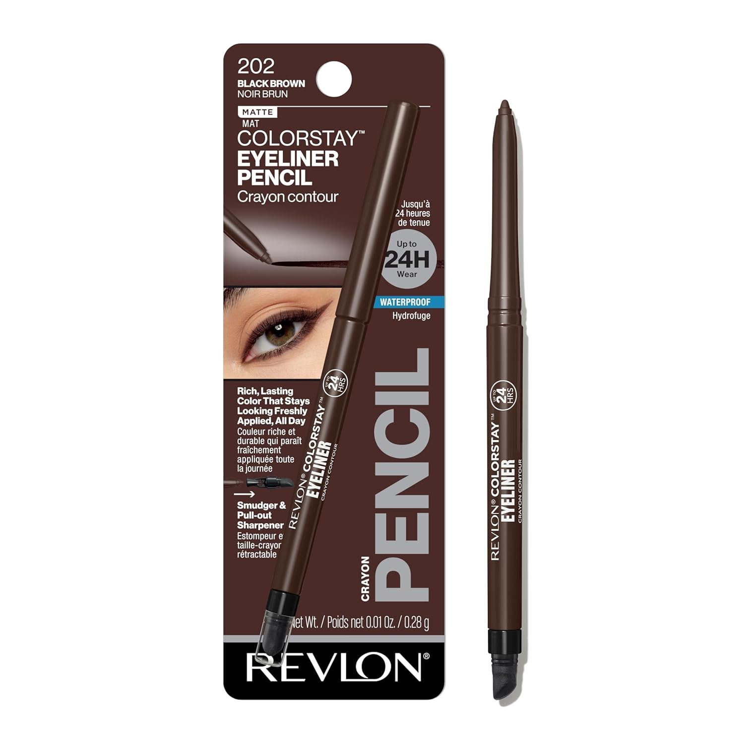 Revlon Colorstay delineador de ojos, 23, marrón