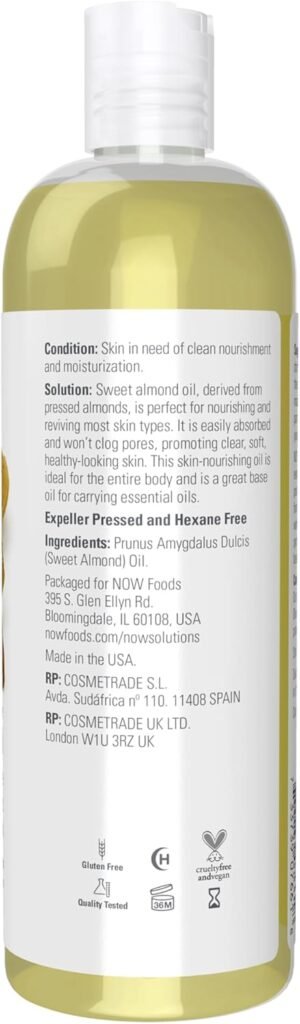 Etiqueta producto Now Aceite de almendra